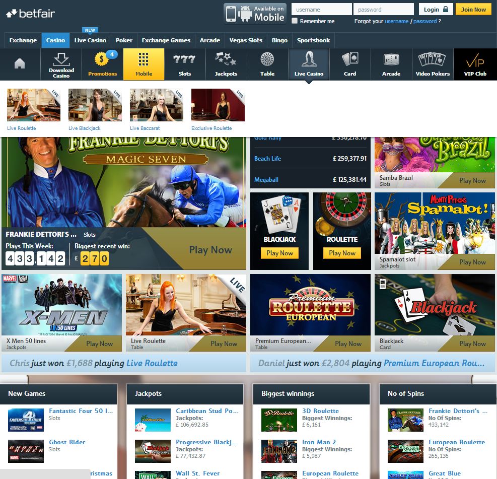 Betfair Casino